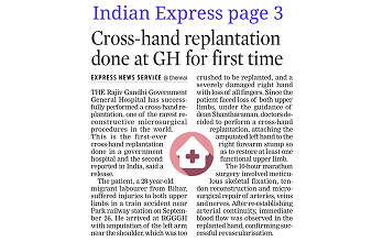 Cross -Hand Replantation